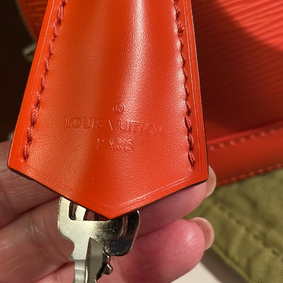 ❌SOLD❌Orange Minnesota Authentic Louis Vuitton Purse Nano Alma BB with dust bag - Picture 13 of 16